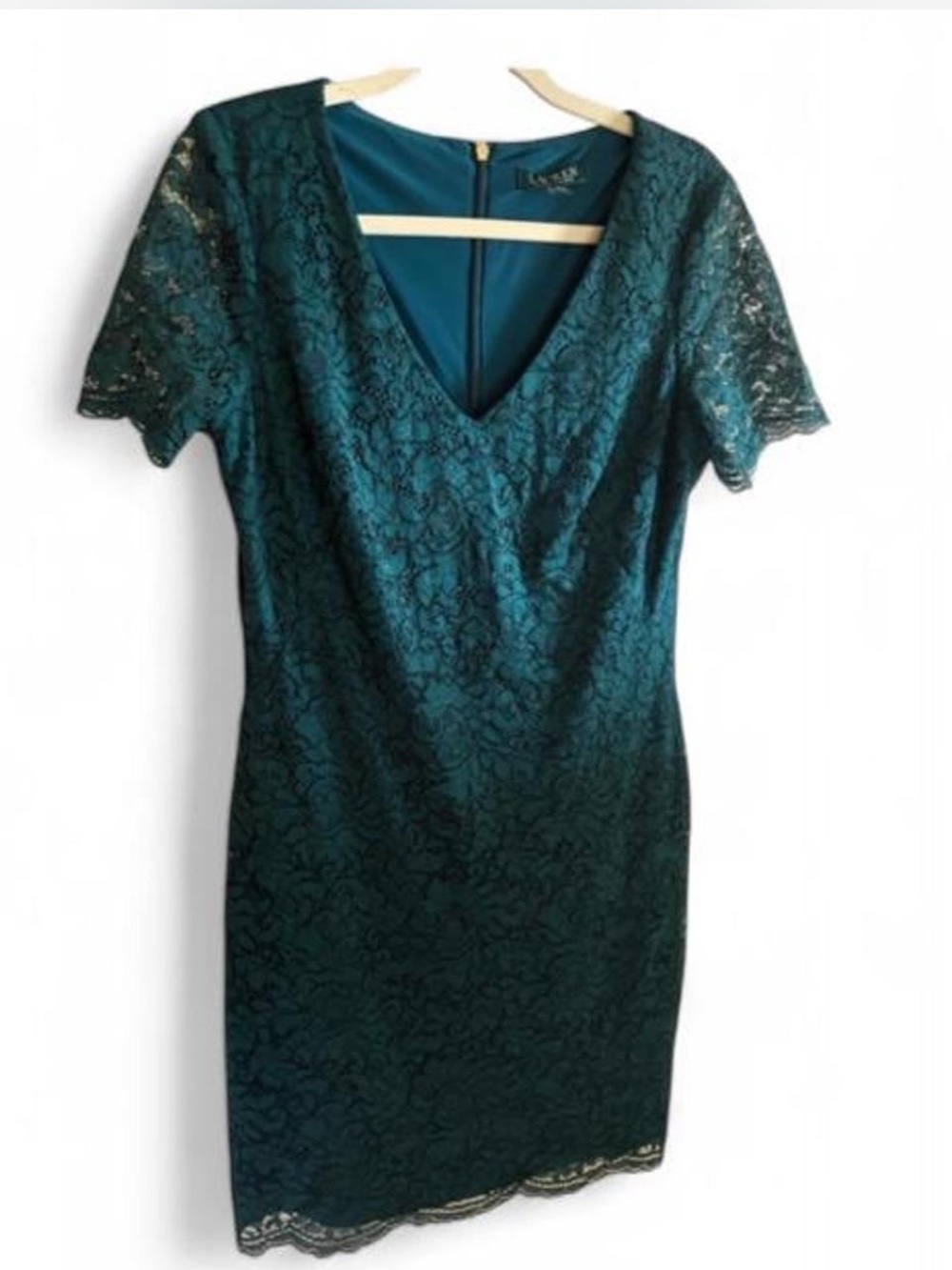 Ralph Lauren Green  Lace Mini Dress